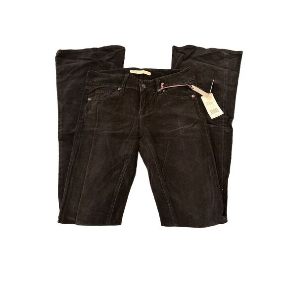 Pantalon Vince En Velours Côtelé Noir - Taille 0, Coupe Flare, état Impeccable